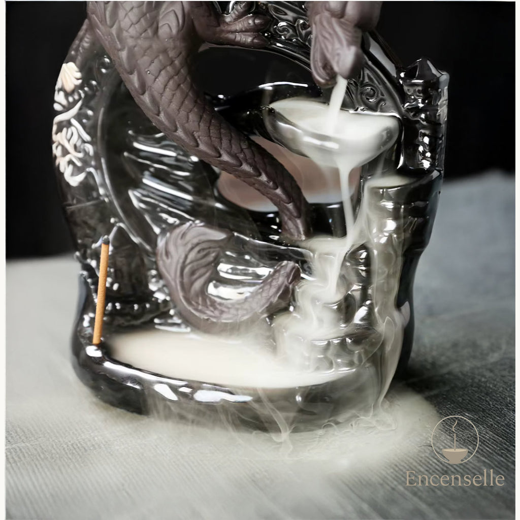 Brûleur d'encens Dragon cascade