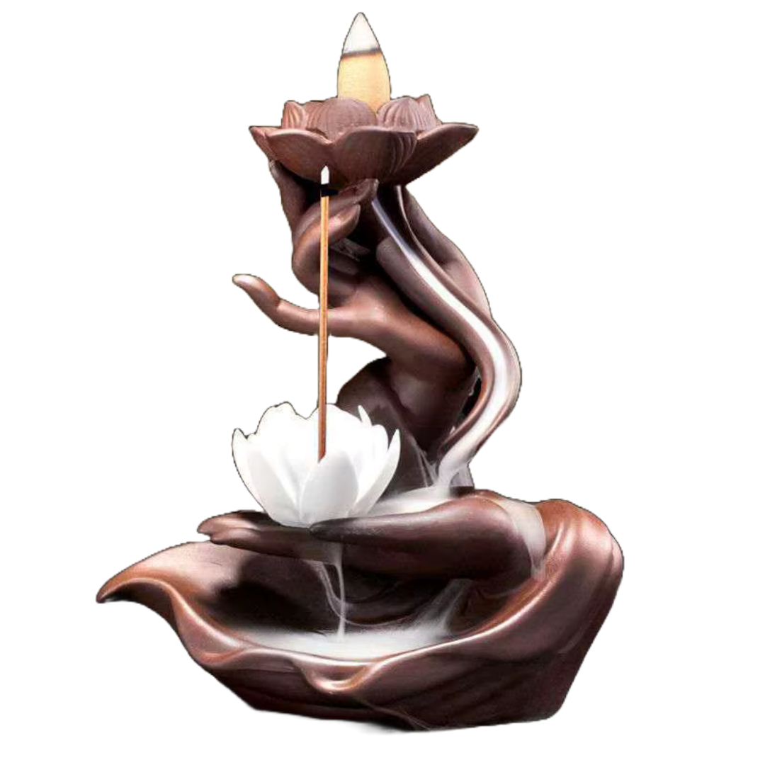 Brûleur d'encens  – Main & Lotus