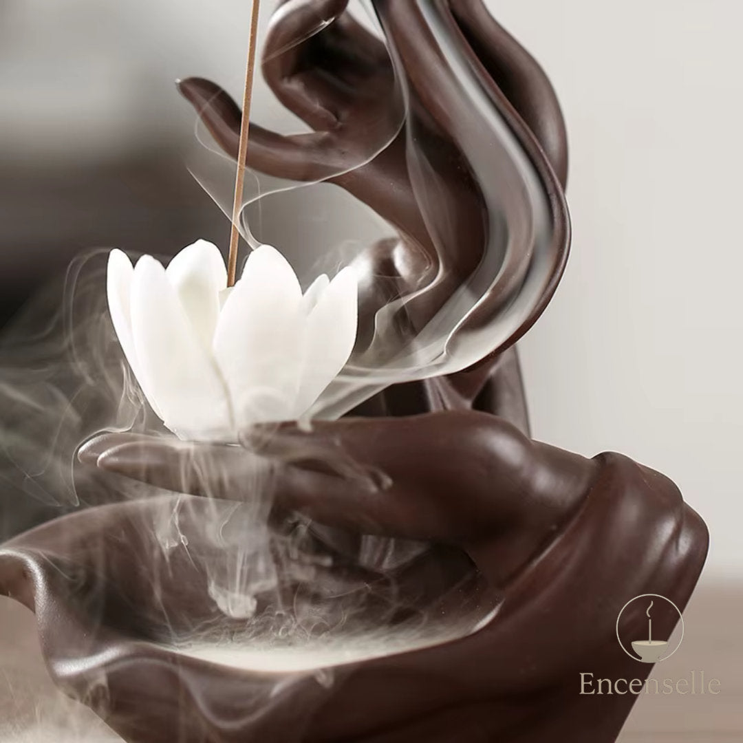 Brûleur d'encens  – Main & Lotus