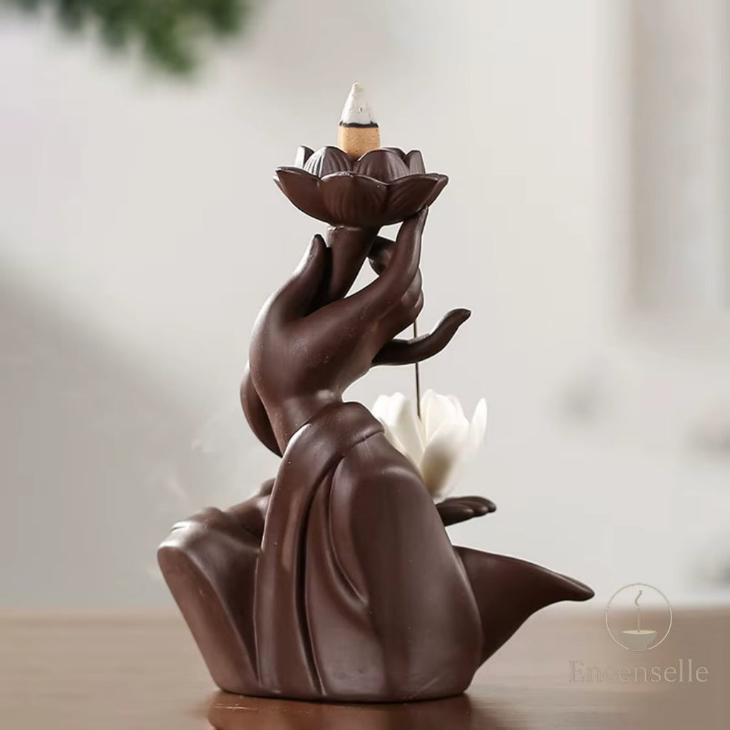 Brûleur d'encens  – Main & Lotus