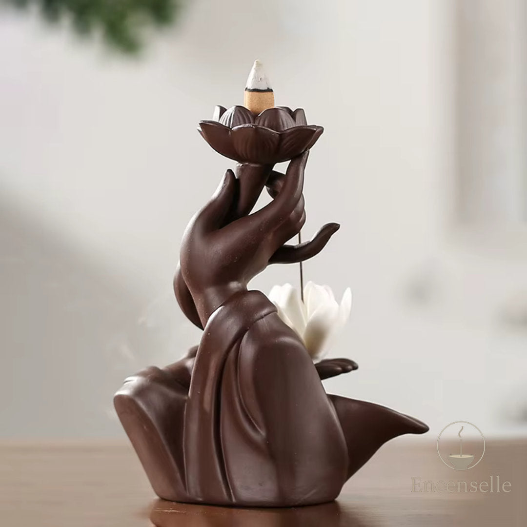 Brûleur d'encens  – Main & Lotus